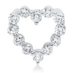 Anhänger Weißgold 18kt 0,49 Diamantschmuck mit 12 Diamanten - 3H316