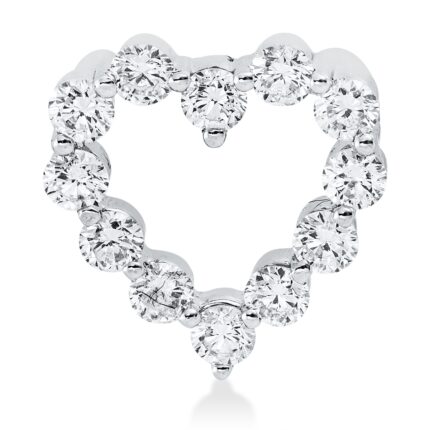 Anhänger Weißgold 18kt 0,49 Diamantschmuck mit 12 Diamanten - 3H316