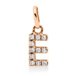 Anhänger Rosegold 18kt 0,05 Diamantschmuck mit 11 Diamanten - 3H894