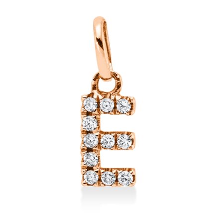 Anhänger Rosegold 18kt 0,05 Diamantschmuck mit 11 Diamanten - 3H894