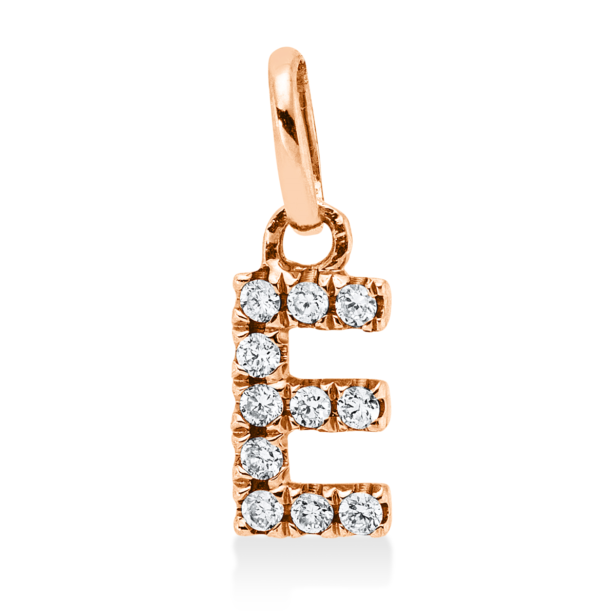 3H894R Anhänger Rosegold 18kt 0,05 Diamantschmuck mit 11 Diamanten - 3H894 – Bild 1