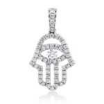 Anhänger Weißgold 18kt 0,51 Diamantschmuck mit 57 Diamanten - 3H945