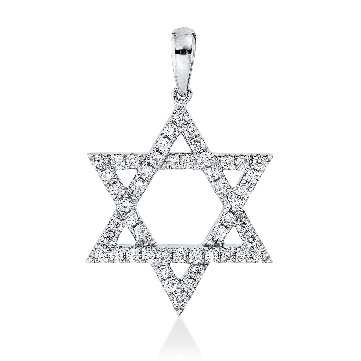 3I235W Anhänger Weißgold 18kt 0,42 Diamantschmuck mit 49 Diamanten - 3I235 – Bild 1