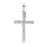 Anhänger Weißgold 18kt 0,24 Diamantschmuck mit 21 Diamanten - 3I239