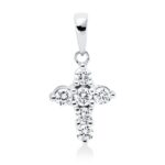 Anhänger Weißgold 18kt 0,23 Diamantschmuck mit 6 Diamanten - 3I262