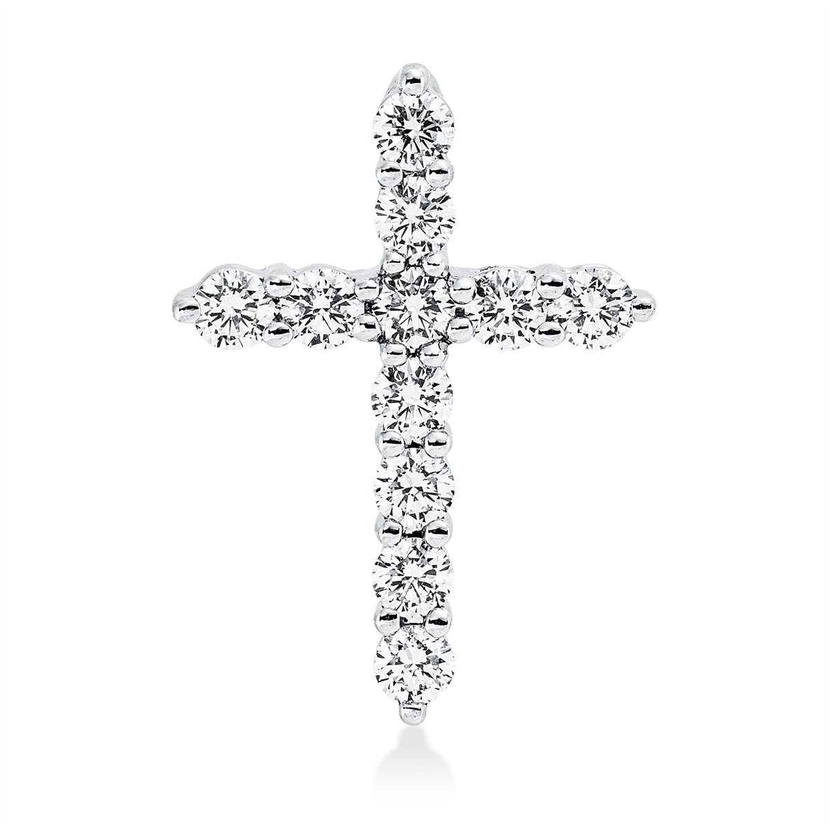 3I280W Anhänger Weißgold 18kt 0,48 Diamantschmuck mit 11 Diamanten - 3I280 – Bild 1