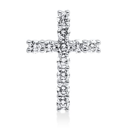 Anhänger Weißgold 18kt 0,48 Diamantschmuck mit 11 Diamanten - 3I281