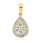 Anhänger Gelbgold 18kt 0,71 Diamantschmuck mit 36 Diamanten - 3I301