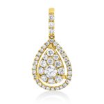 Anhänger Gelbgold 18kt 0,47 Diamantschmuck mit 43 Diamanten - 3I302
