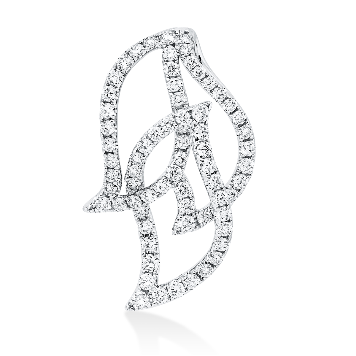 3I305W Anhänger Weißgold 18kt 0,83 Diamantschmuck mit 70 Diamanten - 3I305 – Bild 1