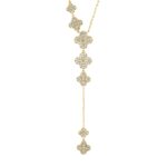 Collier Gelbgold 18kt 0,84 Diamantschmuck mit 147 Diamanten - 4L998