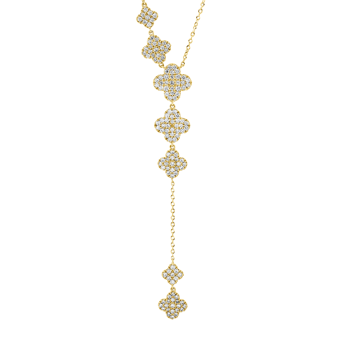 4L998G Collier Gelbgold 18kt 0,84 Diamantschmuck mit 147 Diamanten - 4L998 – Bild 1