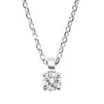 Collier 4er-Krappe Weißgold 18kt 0,10 Diamantschmuck mit 1 Diamanten - 4N891