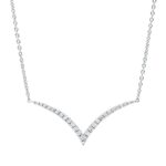 Collier Weißgold 18kt 0,15 Diamantschmuck mit 26 Diamanten - 4P251