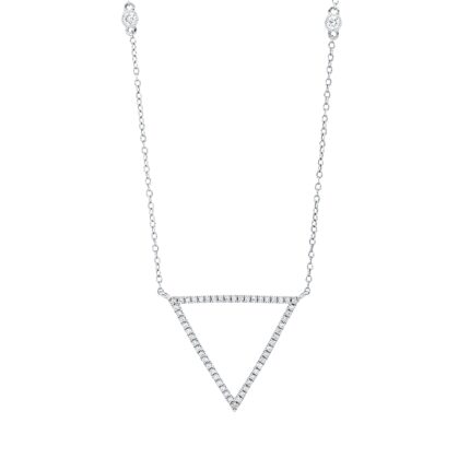 Collier Weißgold 18kt 0,25 Diamantschmuck mit 58 Diamanten - 4P322