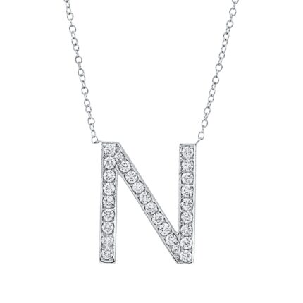 Collier Weißgold 18kt 0,50 Diamantschmuck mit 28 Diamanten - 4P328