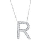 Collier Weißgold 18kt 0,48 Diamantschmuck mit 26 Diamanten - 4P330