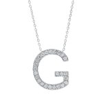 Collier Weißgold 18kt 0,46 Diamantschmuck mit 25 Diamanten - 4P336