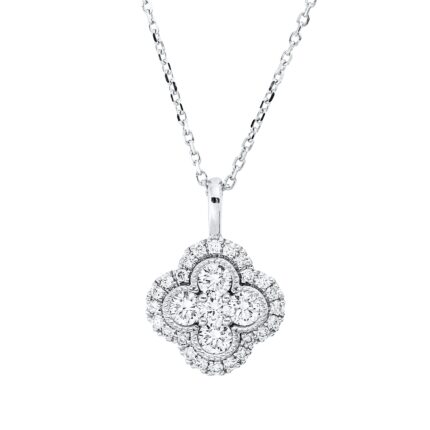 Collier Weißgold 18kt 0,35 Diamantschmuck mit 29 Diamanten - 4P374