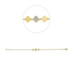 Armband Gelbgold 18kt 0,17 Diamantschmuck mit 5 Diamanten - 5E812