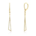 Ohrschmuck Gelbgold 18kt 0,30 Diamantschmuck mit 126 Diamanten - 2D415