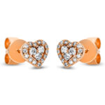 Ohrstecker Rosegold 18kt 0,19 Diamantschmuck mit 34 Diamanten - 2M085