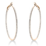 Creolen Rosegold 18kt 0,53 Diamantschmuck mit 156 Diamanten - 2M141