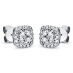 Ohrstecker Weißgold 18kt 0,44 Diamantschmuck mit 50 Diamanten - 2M635