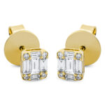 Ohrstecker Gelbgold 18kt 0,41 Diamantschmuck mit 18 Diamanten - 2O510