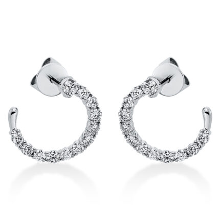 Ohrstecker Weißgold 18kt 0,79 Diamantschmuck mit 24 Diamanten - 2O982