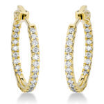 Creolen Gelbgold 18kt 0,66 Diamantschmuck mit 48 Diamanten - 2P281