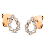 Ohrstecker Rosegold 18kt 0,47 Diamantschmuck mit 16 Diamanten - 2P623