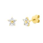 Ohrstecker Gelbgold 18kt 0,20 Diamantschmuck mit 10 Diamanten - 2P784
