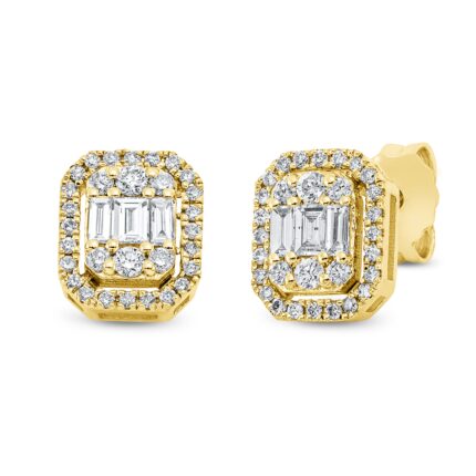 Ohrschmuck Gelbgold 18kt 0,45 Diamantschmuck mit 66 Diamanten - 2Q854