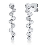 Ohrstecker Weißgold 18kt 0,37 Diamantschmuck mit 18 Diamanten - 2R380