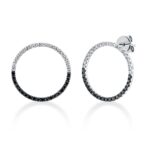 Ohrstecker Weißgold 18kt 0,37 Diamantschmuck mit 80 Diamanten - 2R686