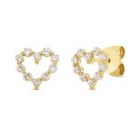 Ohrstecker Gelbgold 18kt 0,60 Diamantschmuck mit 20 Diamanten - 2S694