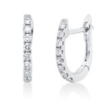 Creolen Weißgold 18kt 0,25 Diamantschmuck mit 16 Diamanten - 2S748