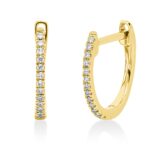 Creolen Gelbgold 18kt 0,06 Diamantschmuck mit 26 Diamanten - 2U029