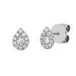 Ohrstecker Weißgold 18kt 0,28 Diamantschmuck mit 24 Diamanten - 2U225