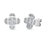 Ohrstecker Weißgold 18kt 0,72 Diamantschmuck mit 76 Diamanten - 2U497