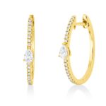 Creolen Gelbgold 18kt 0,30 Diamantschmuck mit 36 Diamanten - 2U542