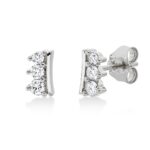 Ohrstecker Weißgold 18kt 0,23 Diamantschmuck mit 6 Diamanten - 2U915