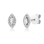 Ohrstecker Weißgold 18kt 0,24 Diamantschmuck mit 30 Diamanten - 2V538