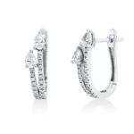 Creolen Weißgold 18kt 0,60 Diamantschmuck mit 42 Diamanten - 2V559