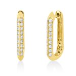 Creolen Gelbgold 18kt 0,56 Diamantschmuck mit 36 Diamanten - 2V588