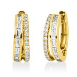 Creolen Gelbgold 18kt 0,40 Diamantschmuck mit 42 Diamanten - 2W091