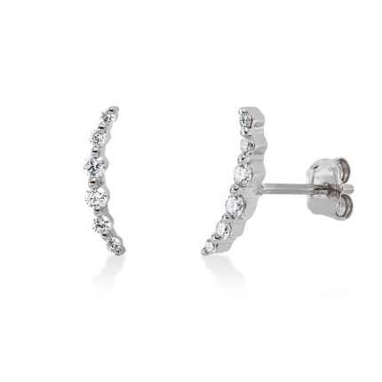 Ohrstecker Weißgold 18kt 0,18 Diamantschmuck mit 12 Diamanten - 2W104