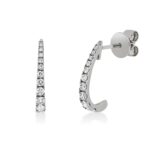 Ohrstecker Weißgold 18kt 0,36 Diamantschmuck mit 22 Diamanten - 2W134