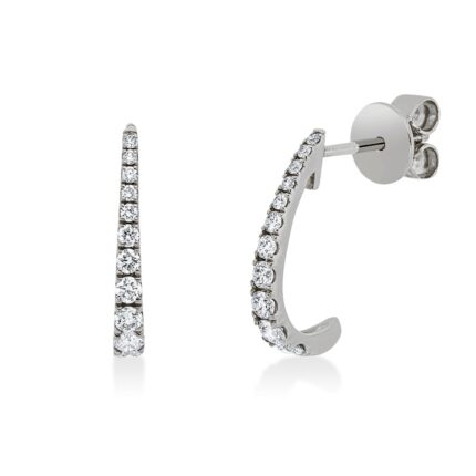 Ohrstecker Weißgold 18kt 0,36 Diamantschmuck mit 22 Diamanten - 2W134